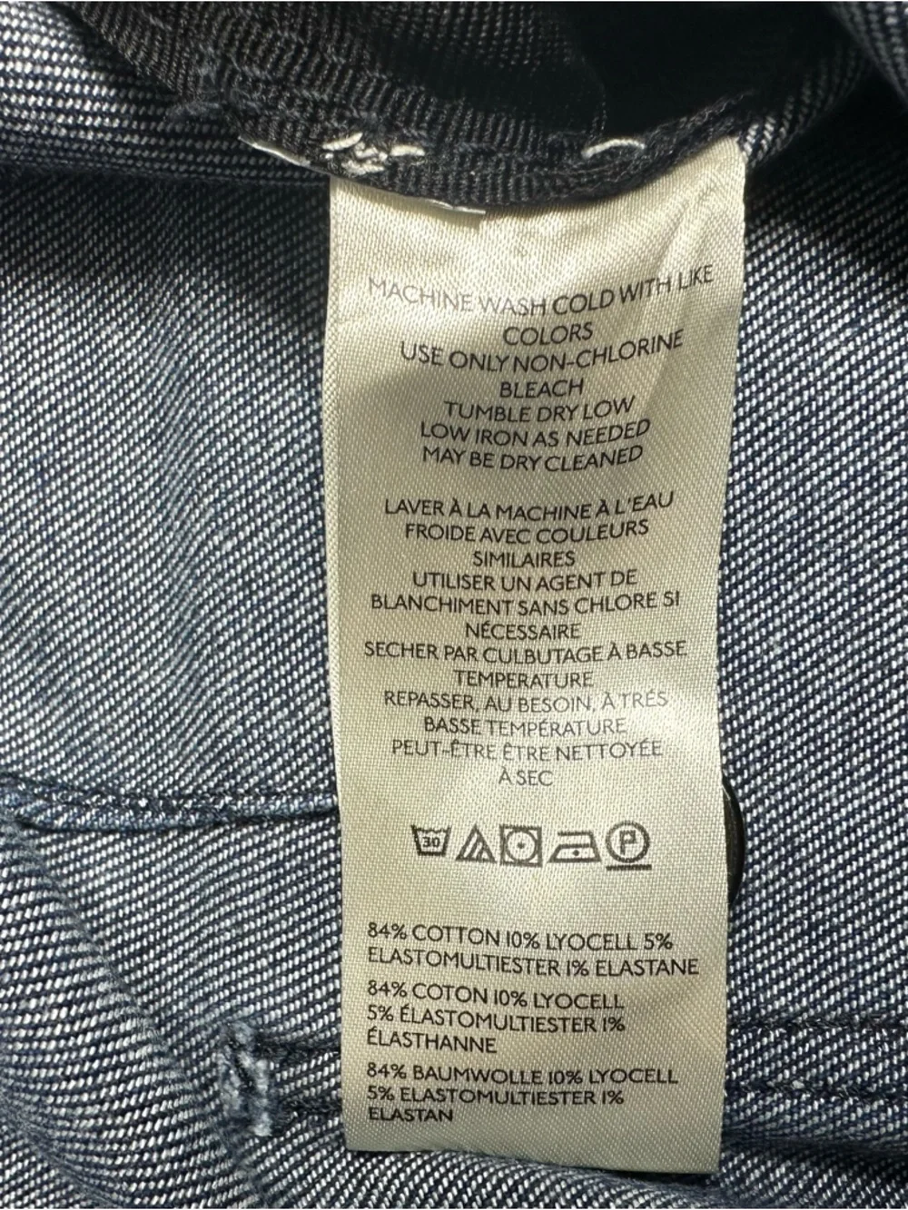 Maeve The Colette Crop High-Rise Wide-Leg Stretch Jeans 28 6 Dark zipper sides - Picture 8 of 13